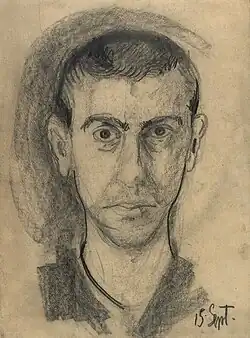 Self-portrait, 15 September 1907 or 15 September 1908