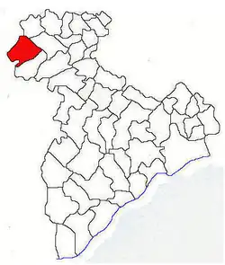 Location in Giurgiu County