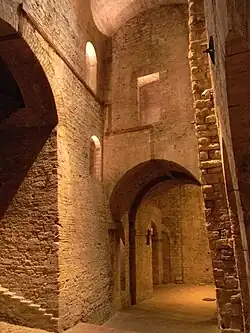 Interior passageways of the fortress