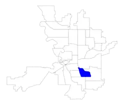 Location within the city of Spokane