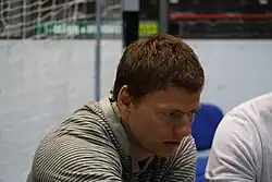 Roman Erat at Fan's day in Třebíč, Třebíč District