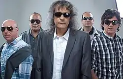 Iris, 2010, the classic lineup, before the breakup into two bands. From left to right: Valter Popa, Nelu Dumitrescu, Cristi Minculescu, Relu Marin, Doru Borobeică