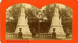 Bond family monument, circa 1877