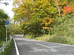 National Route 282 in Kosaka, Akita