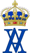 Royal monogram as Queen of France
