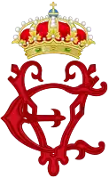 Royal Monogram as Queen of Spain