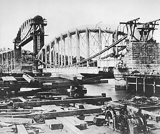 Royal Albert Bridge under construction in 1859