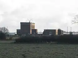 The main buildings of the station in 2009. These have been converted into Houlton School