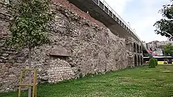 Surviving section of the Walls of Galata [tr]