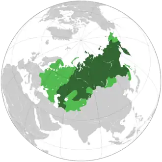      Maximum extent (Jan 1919)      Claimed territories[a]