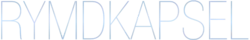 "Rymdkapsel" in all capital letters and a very thin, modern typeface