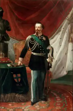Portrait of Victor Emmanuel II by Carlo Felice Biscarra