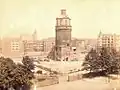 Tower during demolition in 1899