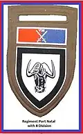 SADF 8 South African Armoured Division Regiment Port Natal Flash