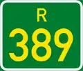 Regional route R389 shield