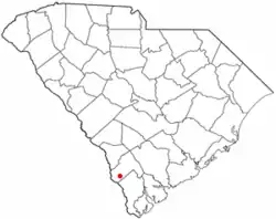 Location of Scotia, South Carolina