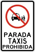R-10-10 No boarding of taxis