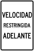 R-2-9 Lowered speed limit ahead