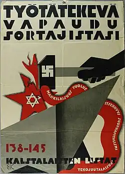 SKJ poster: "Worker, free yourself from your oppressors!"