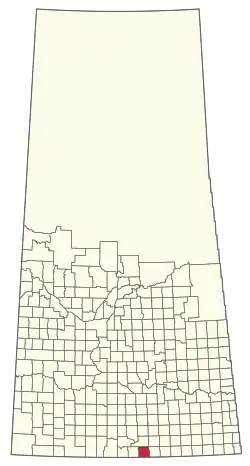 Location of the RM of Happy Valley No. 10 in Saskatchewan