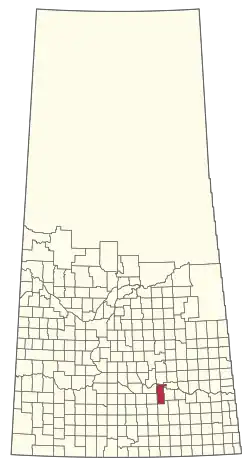 Location of the RM of Edenwold No. 158 in Saskatchewan
