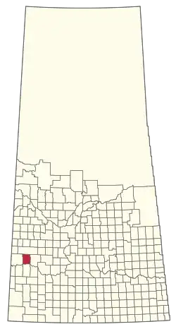Location of the RM of Newcombe No. 260 in Saskatchewan