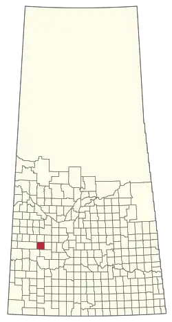 Location of the RM of Pleasant Valley No. 288 in Saskatchewan
