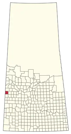 Location of the RM of Eye Hill No. 382 in Saskatchewan