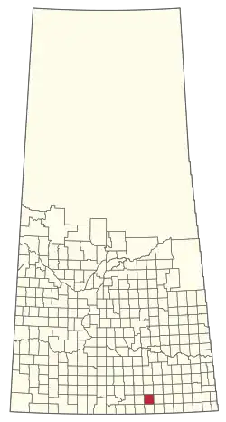 Location of the RM of Laurier No. 38 in Saskatchewan