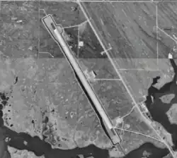 Aerial view of Shuttle Landing Facility in 1999