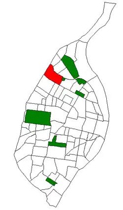 Location (red) of Mark Twain I-70 Industrial within St. Louis