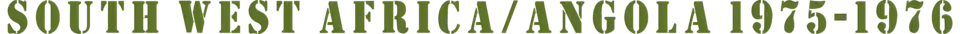 South West Africa/Angola 1975-1976