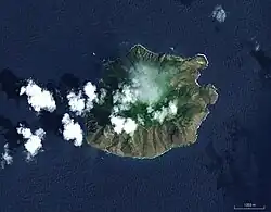 Satellite image of Saba