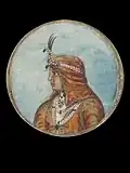 Painting on ivory of Pratap Singh of Lahore