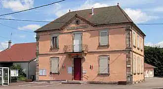 The town hall in Saint-Barthélemy