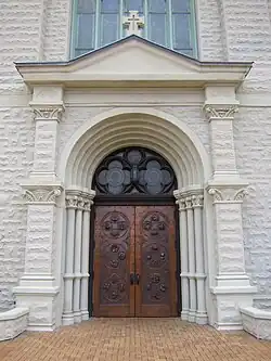 Entrance to Saint John’s Catholic Church