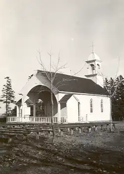 Rear of the chapel, c. 1942.