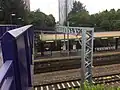 Salford Crescent railway station electrification progress 1