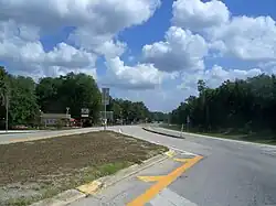 Looking north along SR 19 from the CR 314 intersection