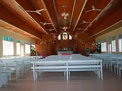 Church interior, Matavai village in Safune, Savai'i Island