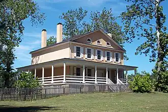The Atsion Mansion in New Jersey completed in 1826, is an example of vernacular Greek Revival architecture.