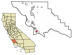Location of Blacklake in San Luis Obispo County, California.