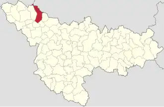 Location in Timiș County