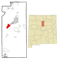 Location of La Cienega, New Mexico