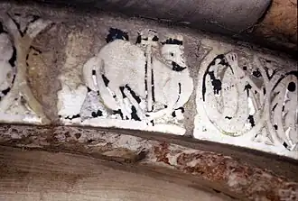 Detail of the niello frieze