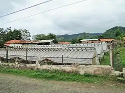 A drying shelter at Roça de Monte Forte
