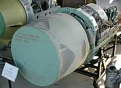 Front view of RP-23 Sapfir-23 radar (used on MiG-23), displayed at the Hungarian Aviation Museum, Szolnok