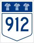 Highway 912 marker