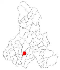 Location in Harghita County