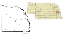 Location of Leshara, Nebraska
